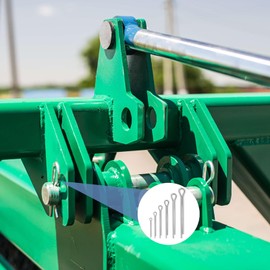 MOLENCO 230 Piece Split Pin Assortment, Cotter Pins Set with Assortment Box, Stainless Steel M1 M2 M2.5 M3 M4 M5 Safety Cotter Pins Set in 6 Different Sizes for Cars, Motorhomes, Garden Tools