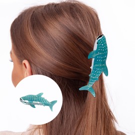 GEDEUBAN 7 PCS Whale Shark Decor Hair Clip, Ocean Animal Claw Clips for Jewelry Gifts