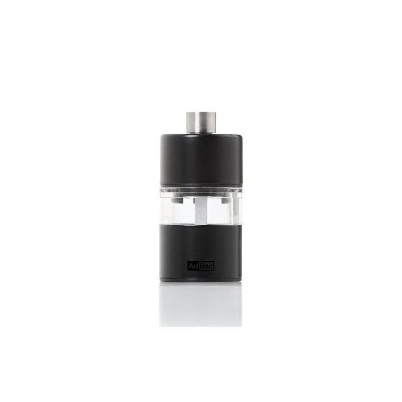 AdHoc Mini Salt & Pepper Mill - 2-in-1 Refillable Salt