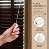 DECHOUS 12Pcs Window Blind Wood Cord Pulls: White Decorative Shade
