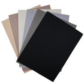 KCS 6 pc of 12" x 18" Counted Cotton Aida Cloth Cross Stitch Fabric (14CT- Color #2)