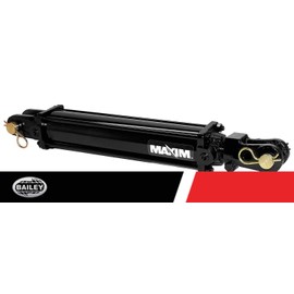 Maxim TC Double Acting Hydraulic Tie Rod Cylinder - 2 Bore Hydraulic Cylinder - Tie-Rod Cylinder for Double Acting Applications - 2” Bore, 4” Stroke, 2500 PSI, 14.25'' Retracted - 3/8 NPT Ports