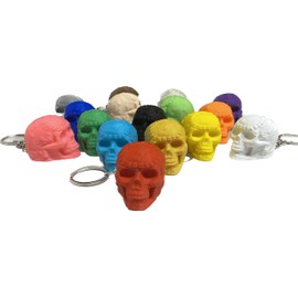 Aztec Death Whistle Keychain - 16 Colors - Made In USA (Red)
