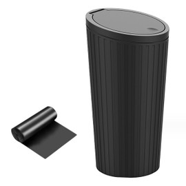 Vicera Car Bin - Practical Mini Rubbish Bin, Car Bin with Lid, Waterproof & Odour-Inhibiting, with Bin Bag