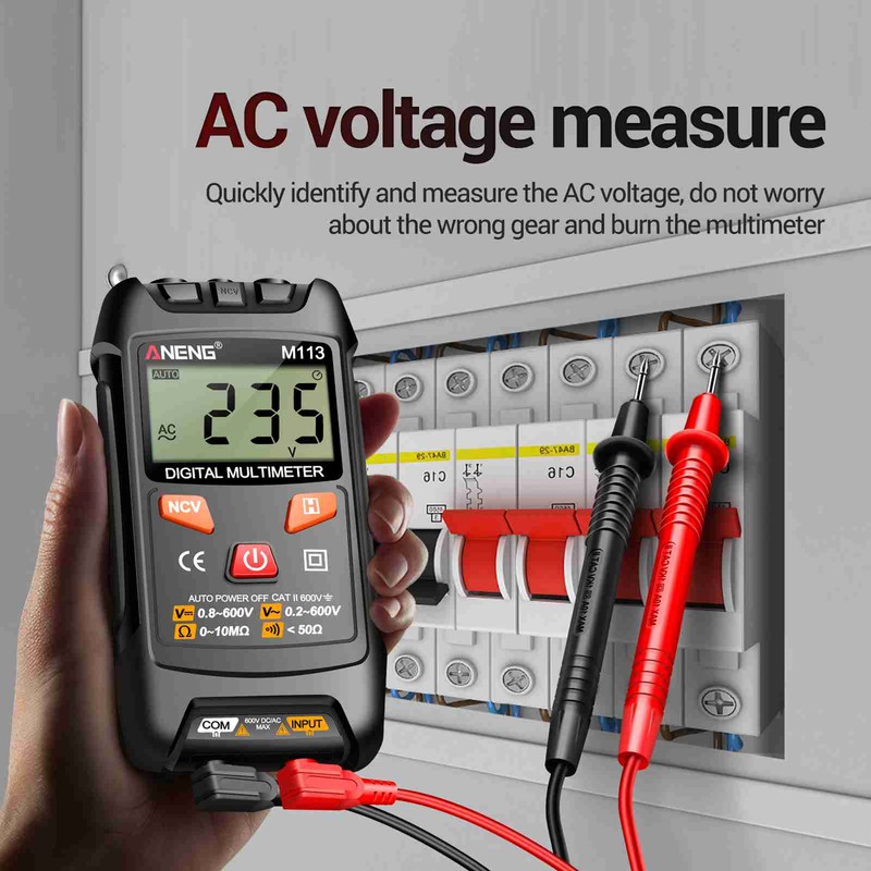 Mini Multimeter 1999 Count Intelligent Identification Digital Multimeter Portable Multifunction