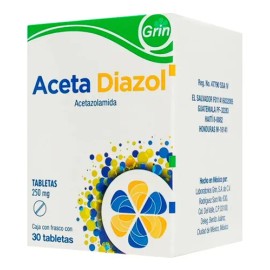 Acetadiazol Tableta 250 Mg, 30 Tabletas