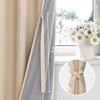 XWZO 100% Blackout Curtains 2 Panels Set, Rod Pocket Thermal