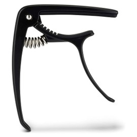 Arieta Capotraste para Guitarra Acustica/Electrica/Bajo/Ukelele. Cejilla guitarra con Almohadilla acolchonada para la protección de tu instrumento. Disponible en 3 diseños. Capo Guitar (Negro)