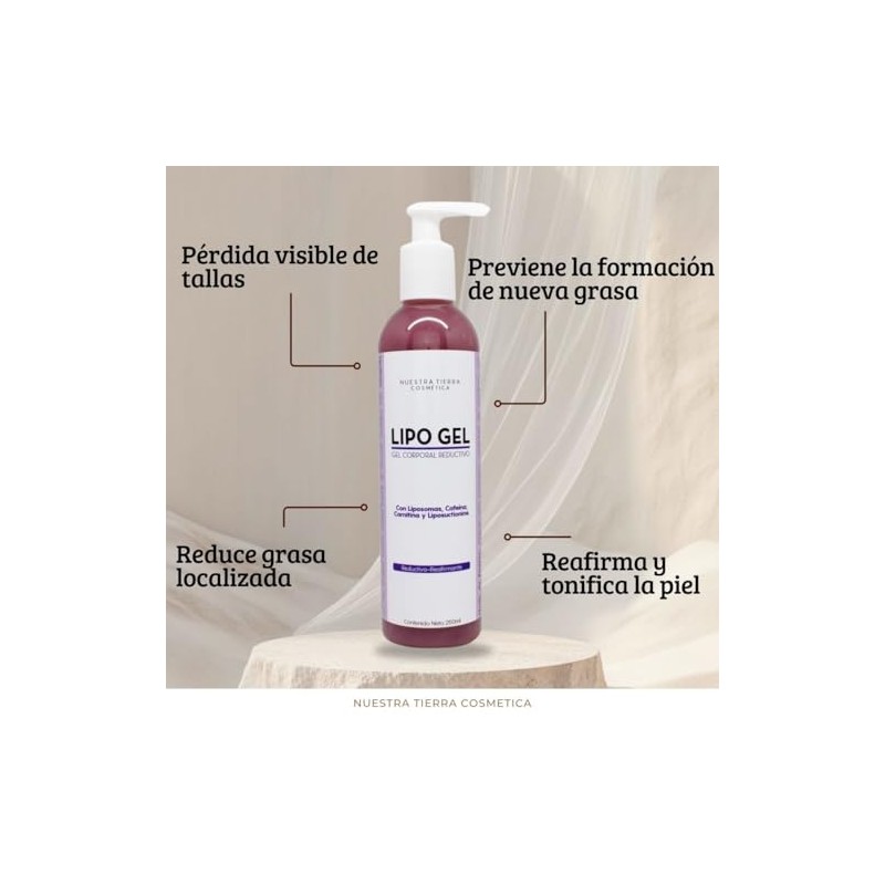 Lipo Gel. Gel Reductivo Efecto liposuccion 250ML