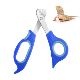 KEUYE Bearded Dragon Nail Clippers,Stainless Steel Bearded Dragon Toe Nail Clippers with Precise Angled Edges,Professional Grooming Pet Tool for Reptile Nail Clippers Bearded Dragon