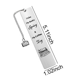Book Marks for Reading Women Men Gifts for Book Lovers Coffee Lovers Gifts for Him Her Birthday Gifts for Bookworms Readers Book Club Gifts for Women Men Funny Metal Bookmark