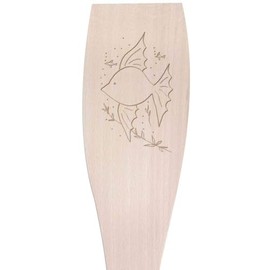 Large 'Fish in Their Beautiful Habitat ' Wooden Cooking Spatula (SA00021007)
