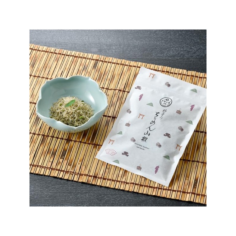 Shimogamo Saryo Crepe Sansho Kyoto Design Bag, 2.1 oz (60