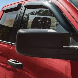 Voron Glass Tape-on Extra Durable Rain Guards for Ram 1500 Classic 2019-2025 Quad Cab, Window Deflectors, Vent Window Visors, 4 Pieces - 100268