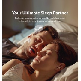 Hulaed Invisible Sleep Headphones,Sleep Earbuds for Side Sleepers,Small Sleeping Earphones Comfortable Noise Blocking, Bluetooth 5.3 Wireless Headphones for Sleeping - Pink