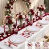 YOUBET 350PCS White Scalloped Plastic Plates for Weddings