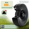 RETOTLA 4.10/3.50-4 Tire and Wheel Flat Free, 10" Solid Tires,