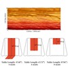 XJJDCB Cheesecloth Table Runner, Gradient-Yellow Orange Gauze Table Runner, Widely