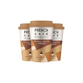 French Cafe Cups 3 Types 200ml / 프렌치카페 컵 3종 200ml X 10입 (카페오레카푸치노마끼아또)