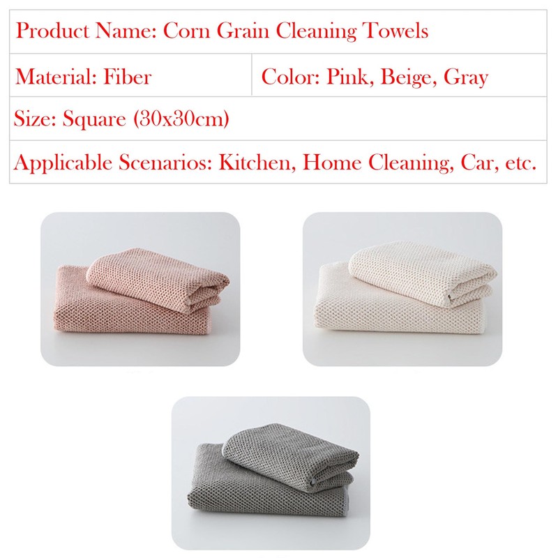 4Pcs Kitchen Cleaning Towels Microfibre – Reusable Cleaning Cloths, Dish