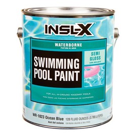 Insl-X Swimming Pool Paint Indoor, Outdoor Semi Gloss Ocean Blue 1 Gl