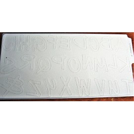 Quickutz Supermarket Alphabet Quickutz Thin Metal Die Set NEW!