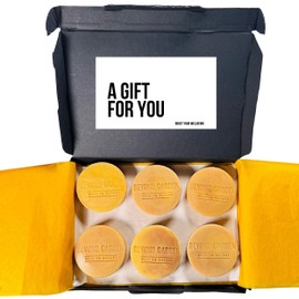 Sea Moss Face and Body Guest Soap HandmadeTravel Cleansing Bar for All Skin Types, Gift Ready for Men and Women Woody Fresh Scent No Artificial Colouring (Box of 6 x 30g)