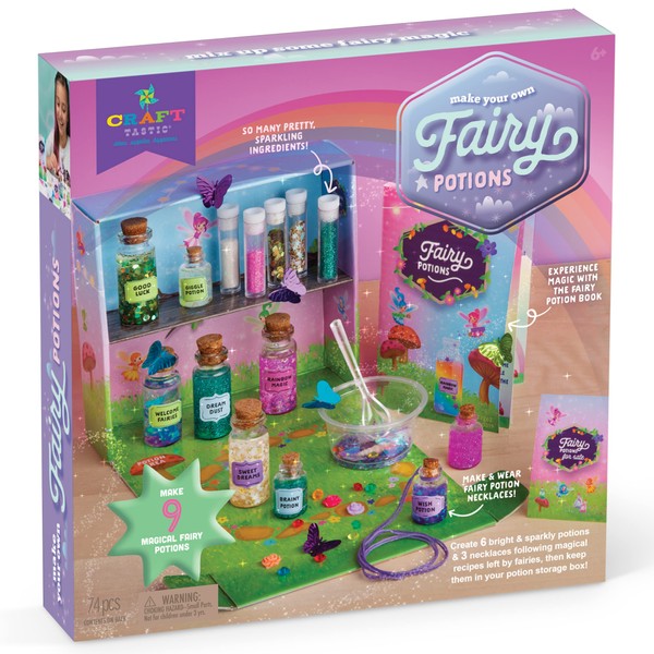 Craft-tastic – Fairy Potions Craft Kit – Make 9 Magical Fairy Potions