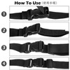 TRIWONDER 25 mm Black Nylon Webbing Strap with Adjustable Buckles,