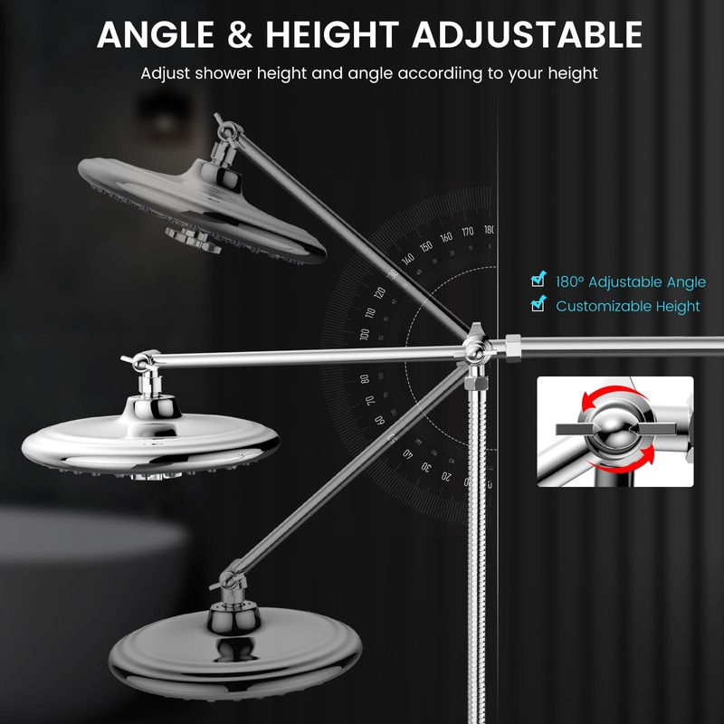 FEELSO 10" High Pressure Shower Head Combo with Handheld Spray,