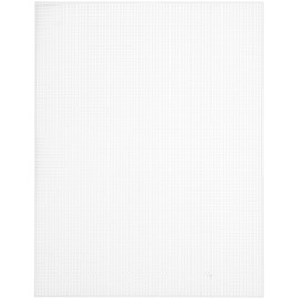 7 Holes per inch Ultra Stiff Plastic Stitching Canvas, 12 inch x 18 inch