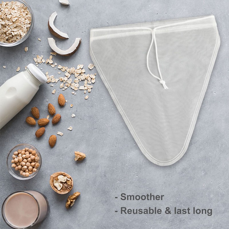 Yoassi Nut Milk Bag Pack of 2 V-shape Cheesecloth Straining