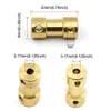 Befenybay 8pcs Brass Shaft Coupling Joint Connector with Screws for