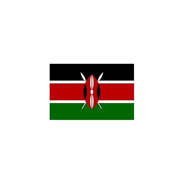 Kenya 2'x3' Polyester Flag
