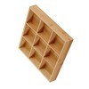 Divided Wooden Tray Multi Compartments Serving Tray for Hot Pot