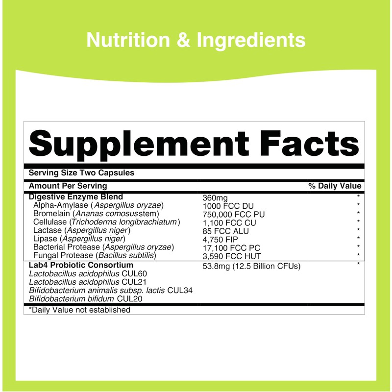 Pro-Ven Probiotics with Digestive Enzymes | 25 Billion CFU |