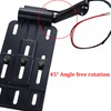 Motorcycle Rear Side License Plate Bracket Holder with LED Light