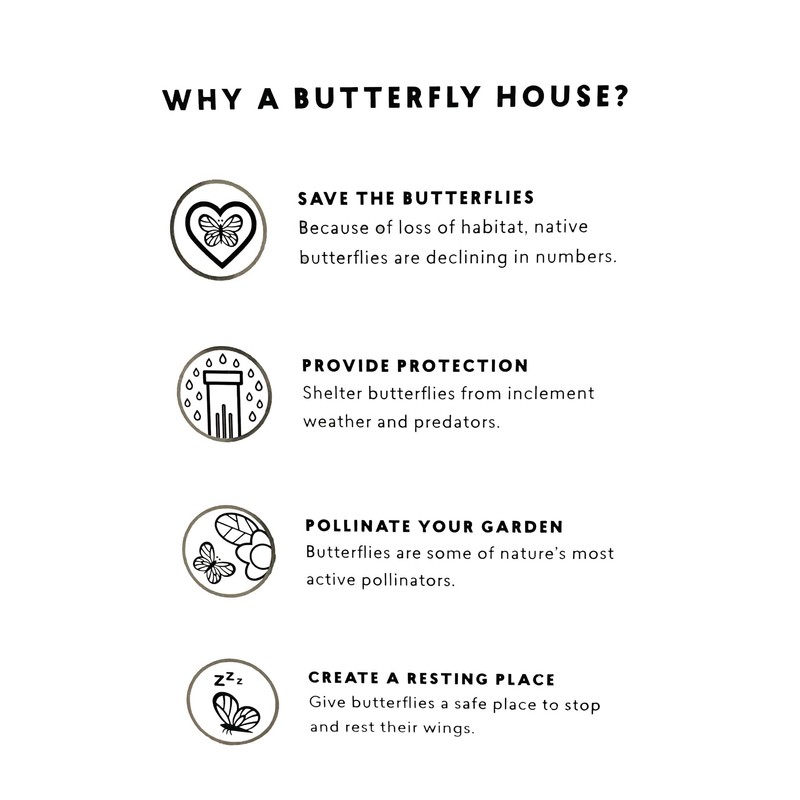 Wooden Butterfly House