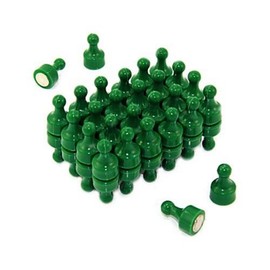 Magnet Expert® Green Skittle Magnet - Office & Fridge ( 12mm dia x 21mm tall ) ( Pack of 48 )