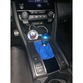 Dboy Shiftz Shift Boot Suede Alcantara Exact fit for Honda 10th gen Civic manual - Blue