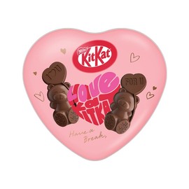 Kit Kat Heart Full Bear Heart Tin, Set of 7 x 3