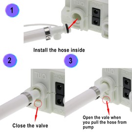 TDR Jacky Bottle Water Dispenser Pump 110V 40psi 1 GPM for Home/Office Kitchen Refrigerator Coffee Maker for 3 or 5 Gal Water Bottle Single Inlet (Bottle Not Included)