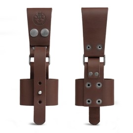 Valhalla Gear, Rustic Axe Holder with Belt Loop, Waist Holder for Axes, Hip Holster for Tools, Thick Full Grain Leather, Handmade (Bourbon Brown)