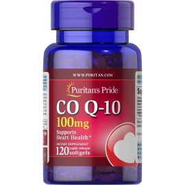 Puritan's Pride Q-SORB Co Q-10 100 mg - 120 Rapid Release Softgels