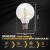 Seentech 25 Pack G40 Replacement LED Light Bulbs E12 Candelabra