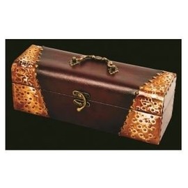Copper and Leather Single Wine Box