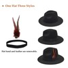 Mens Fedora Hats Classic Wide Brim Fedora Hat for Women