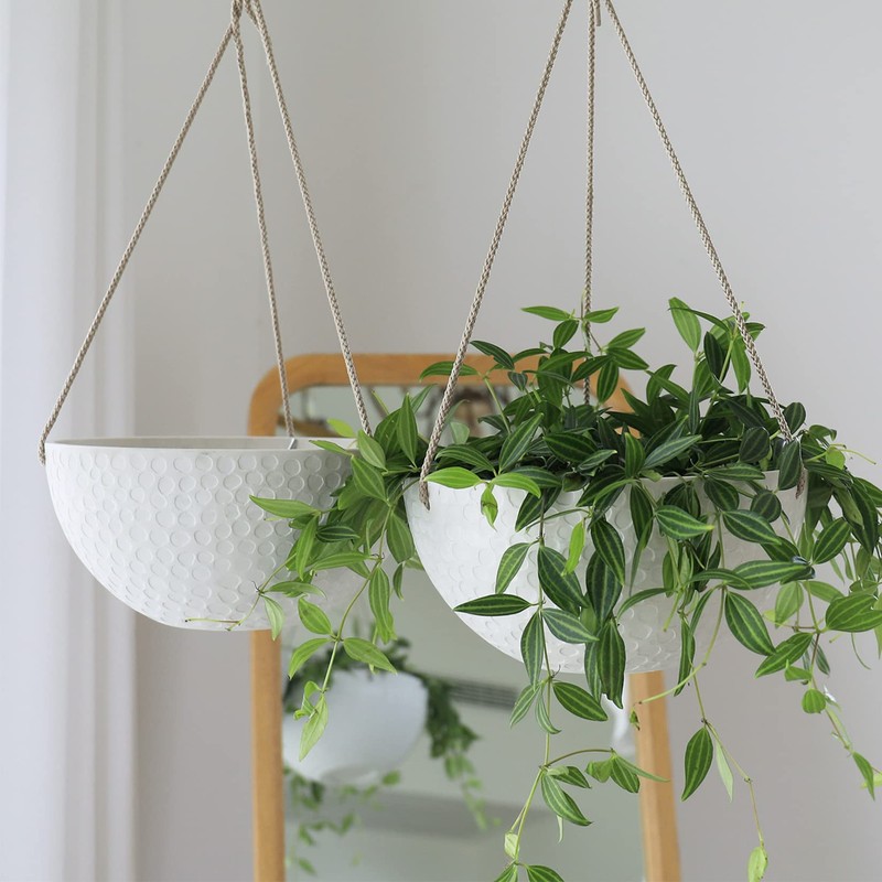 LA JOLIE MUSE 10 Inch Hanging Planters for Indoor Plants,