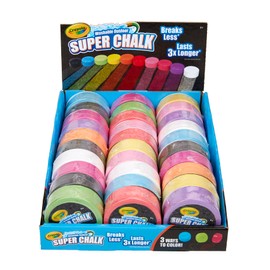 Crayola Washable Outdoor Super Chalk Tray, 30 Count