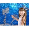 Sensory Wall Sequin Flip Fabric for Kids,0.2" Large Sequins Sensory